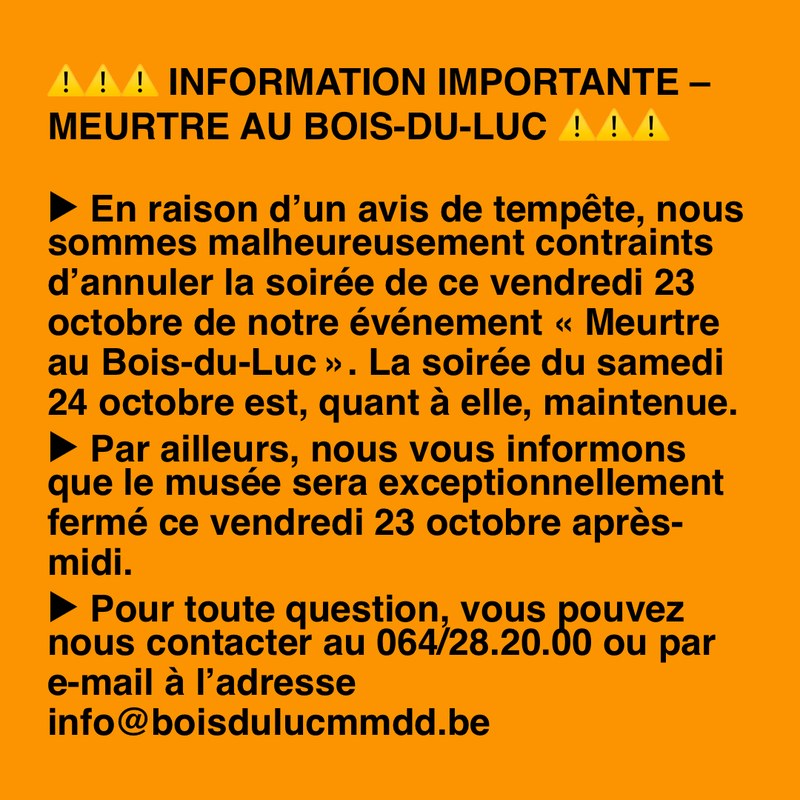 COMMUNICATION IMPORTANTE CONCERNANT L’ACCÈS AU SITE